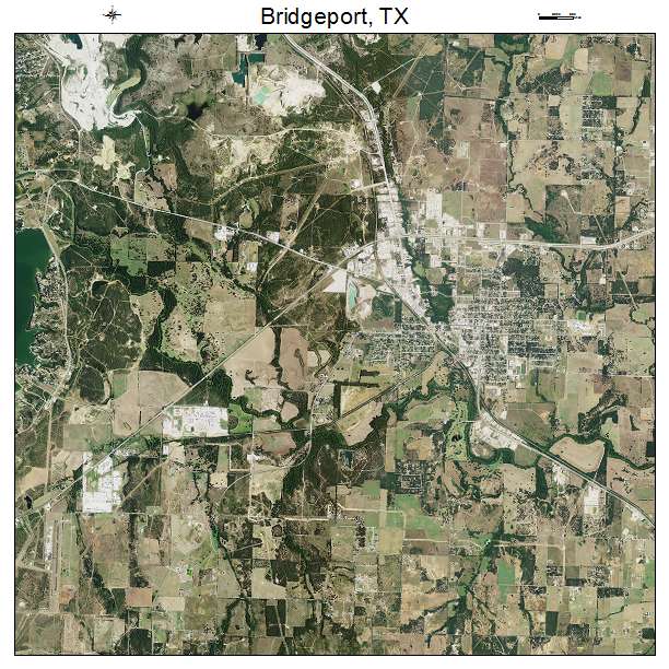 Bridgeport, TX air photo map