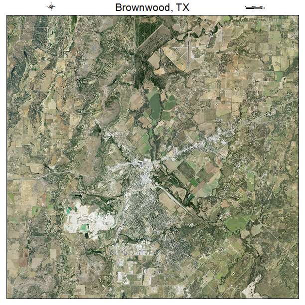 Brownwood, TX air photo map