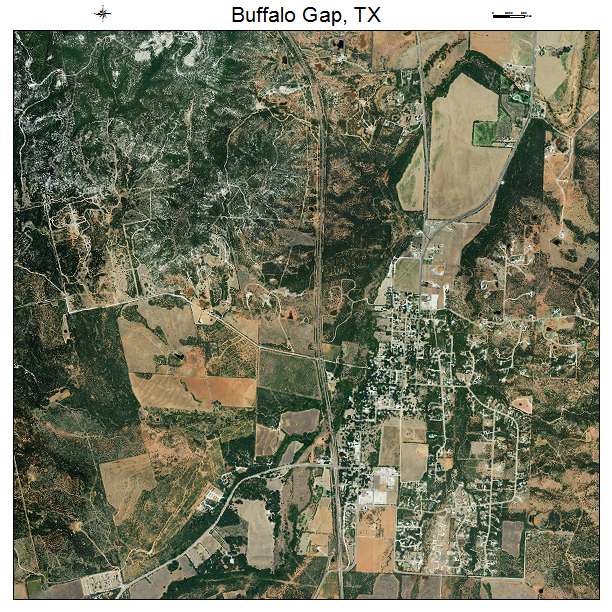 Buffalo Gap, TX air photo map