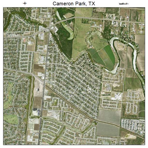 Cameron Park, TX air photo map