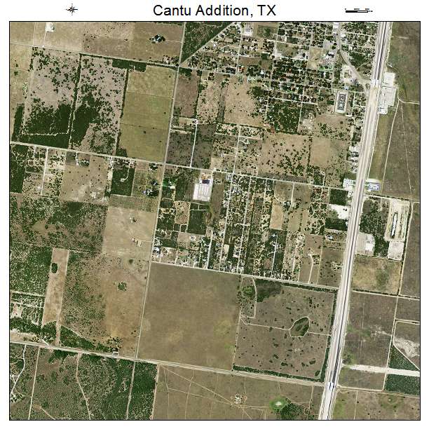 Cantu Addition, TX air photo map