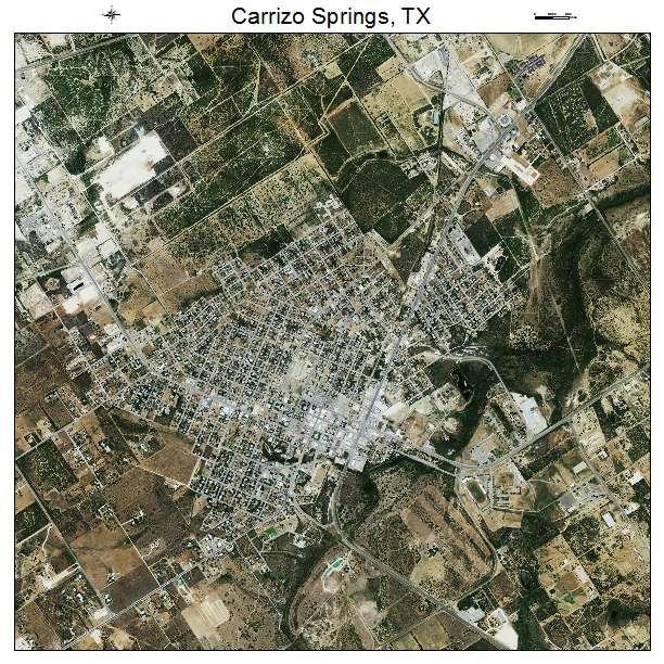 Carrizo Springs, TX air photo map