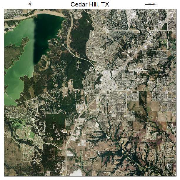 Cedar Hill, TX air photo map