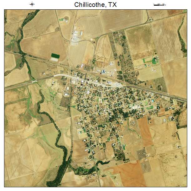 Chillicothe, TX air photo map