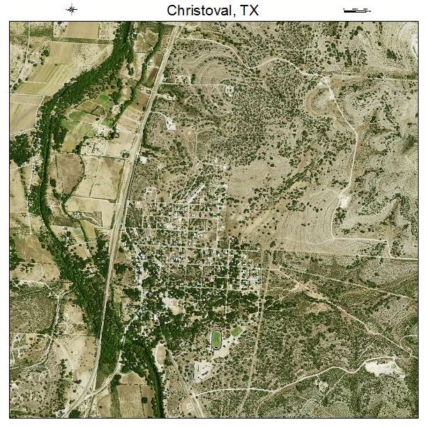 Christoval, TX air photo map