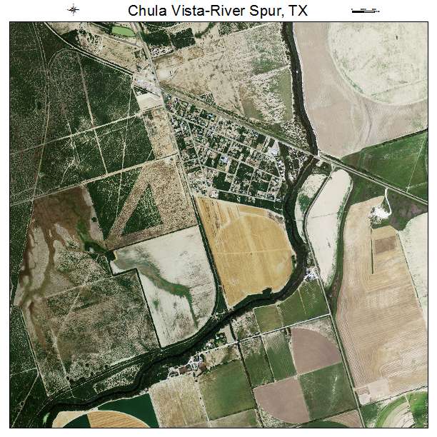 Chula Vista River Spur, TX air photo map