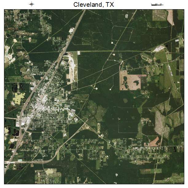 Cleveland, TX air photo map