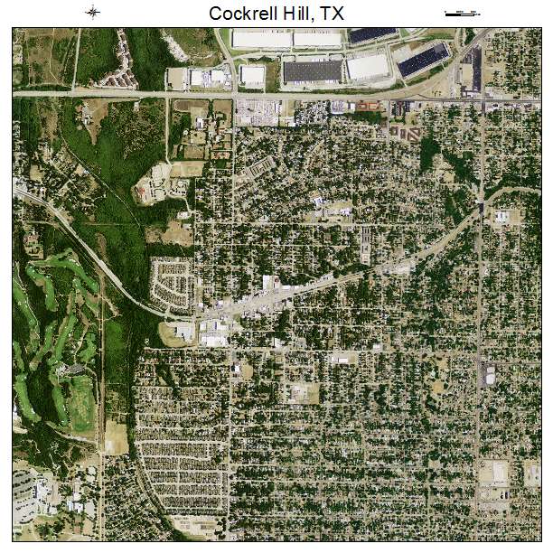 Cockrell Hill, TX air photo map