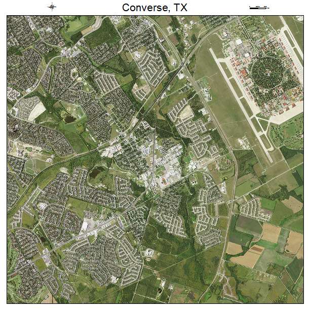 Converse, TX air photo map