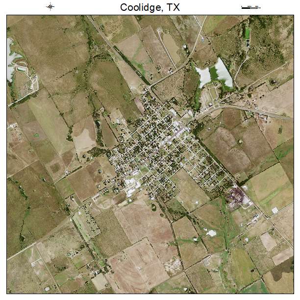 Coolidge, TX air photo map