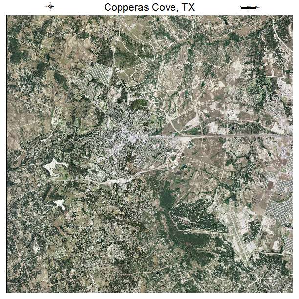 Copperas Cove, TX air photo map