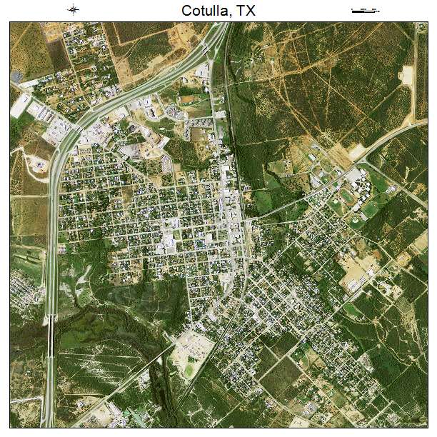 Cotulla, TX air photo map