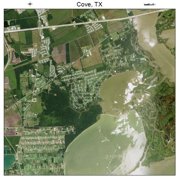 Cove, TX air photo map