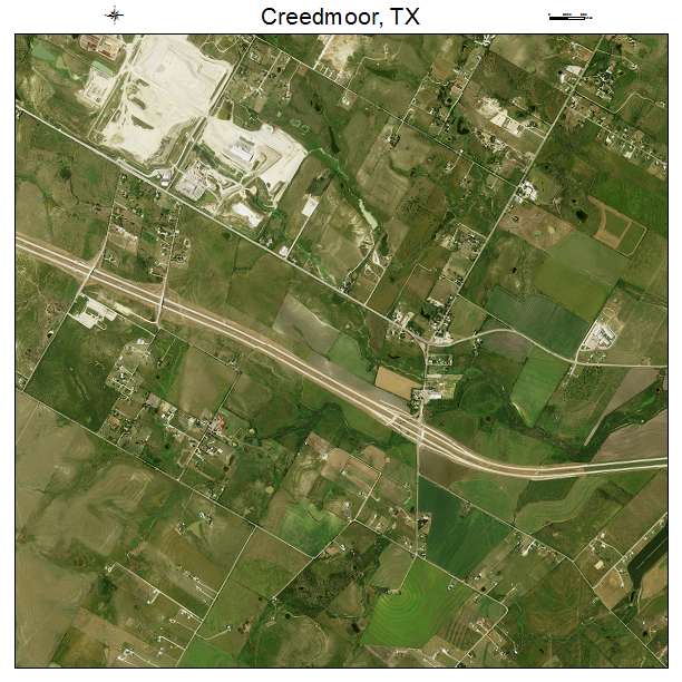 Creedmoor, TX air photo map