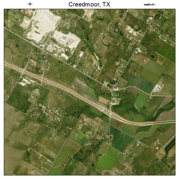 Creedmoor, TX air photo map