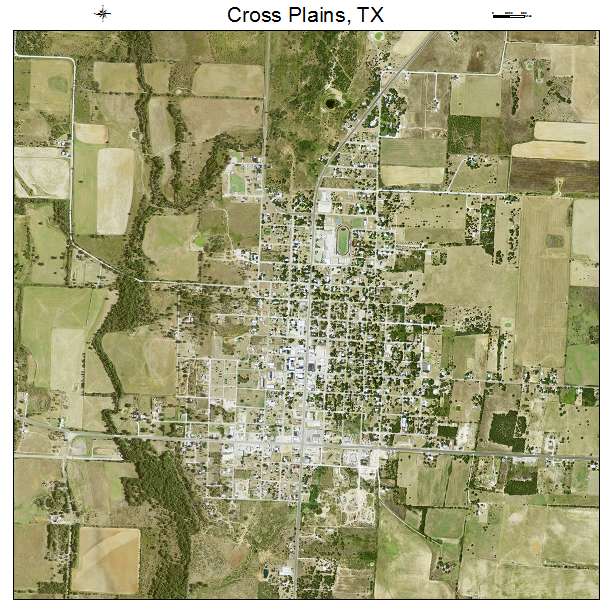 Cross Plains, TX air photo map