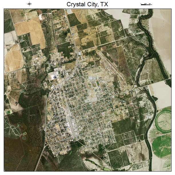 Crystal City, TX air photo map