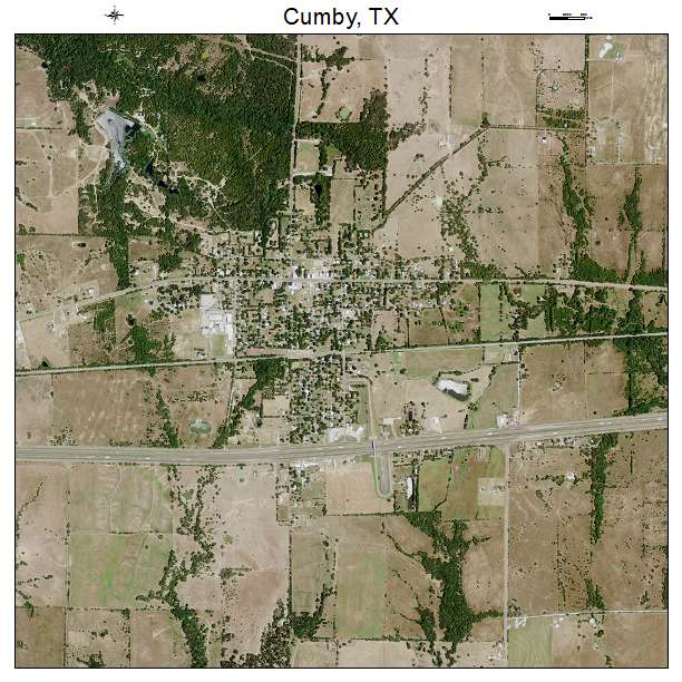 Cumby, TX air photo map