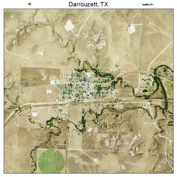 Darrouzett, TX air photo map
