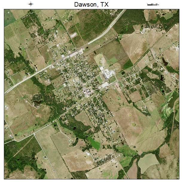Dawson, TX air photo map