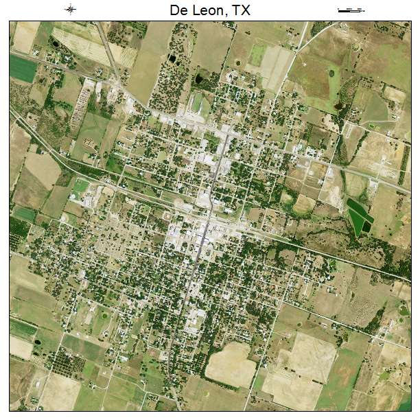 De Leon, TX air photo map