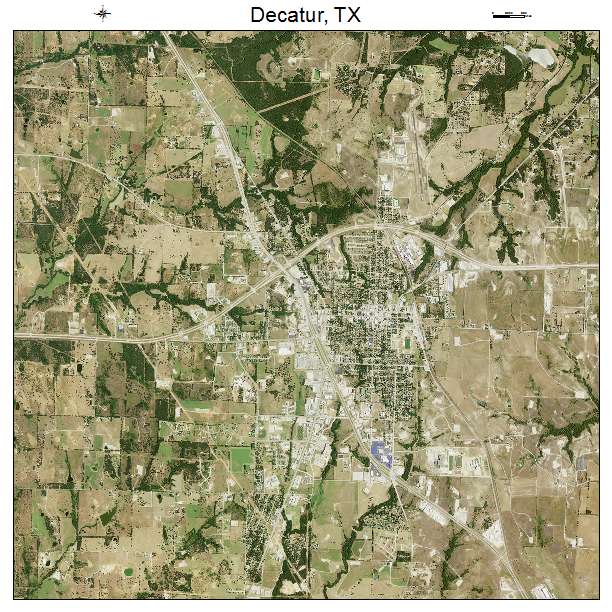Decatur, TX air photo map