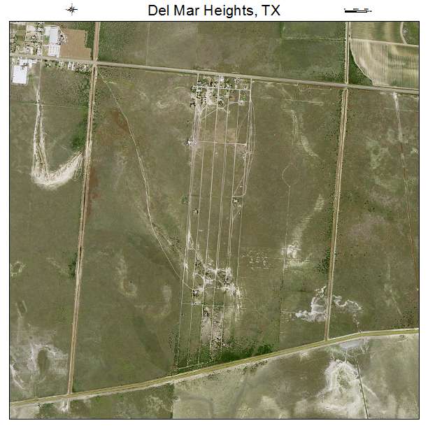 Del Mar Heights, TX air photo map