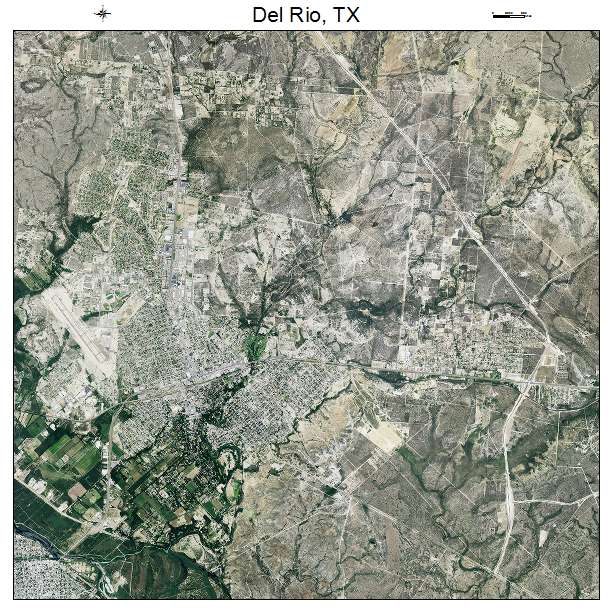 Del Rio, TX air photo map