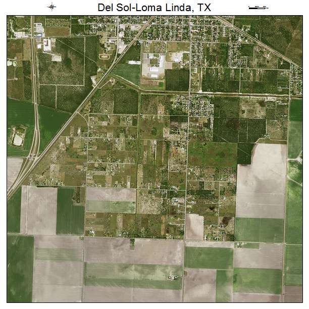 Del Sol Loma Linda, TX air photo map