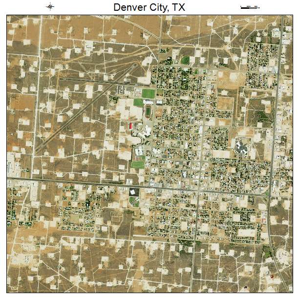 Denver City, TX air photo map