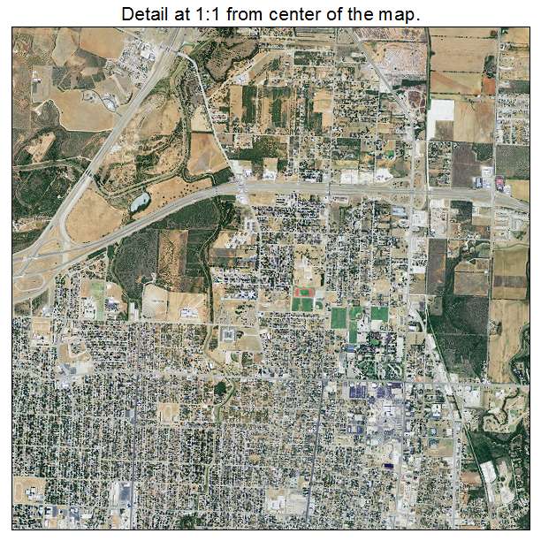 Abilene, Texas aerial imagery detail
