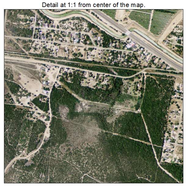 Abram Perezville, Texas aerial imagery detail
