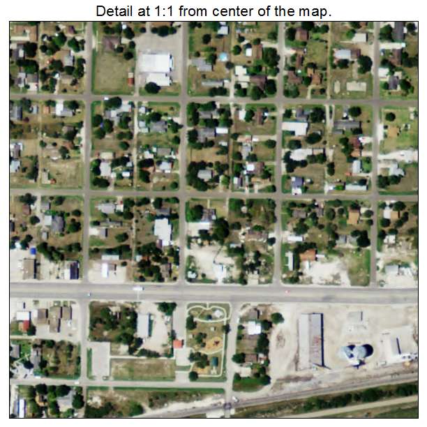 Agua Dulce, Texas aerial imagery detail