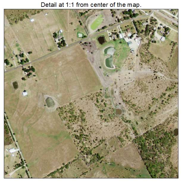 Alma, Texas aerial imagery detail