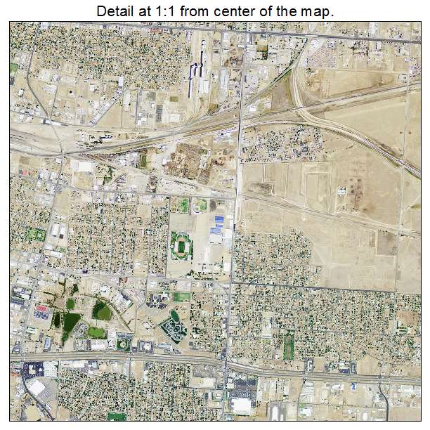 Amarillo, Texas aerial imagery detail