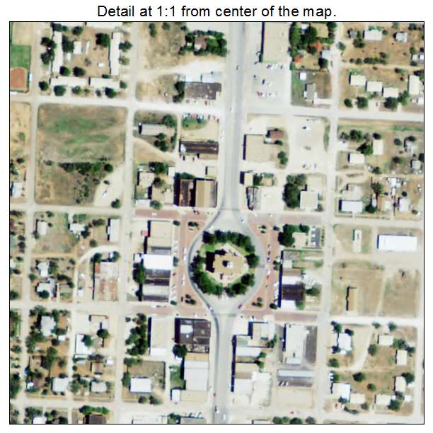 Anson, Texas aerial imagery detail