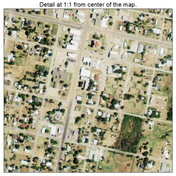 Archer City, Texas aerial imagery detail