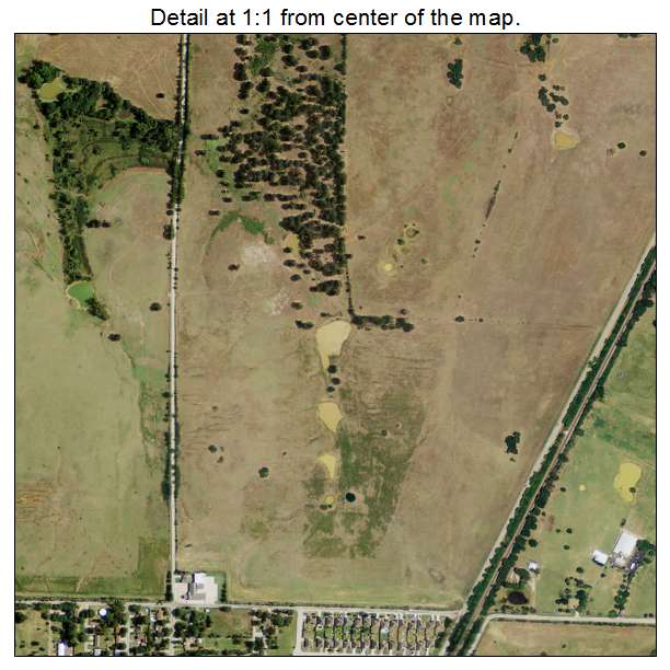 Aubrey, Texas aerial imagery detail