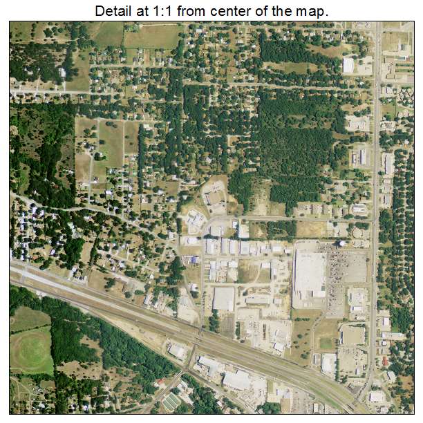 Azle, Texas aerial imagery detail