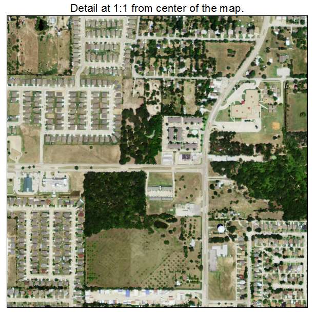 Balch Springs, Texas aerial imagery detail