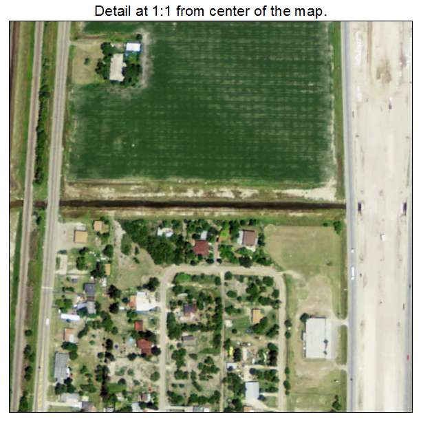 Bausell and Ellis, Texas aerial imagery detail