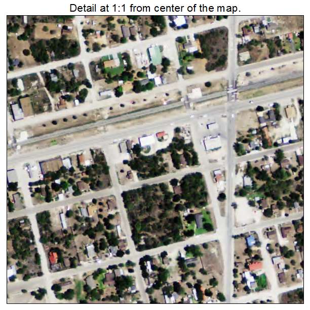 Benavides, Texas aerial imagery detail