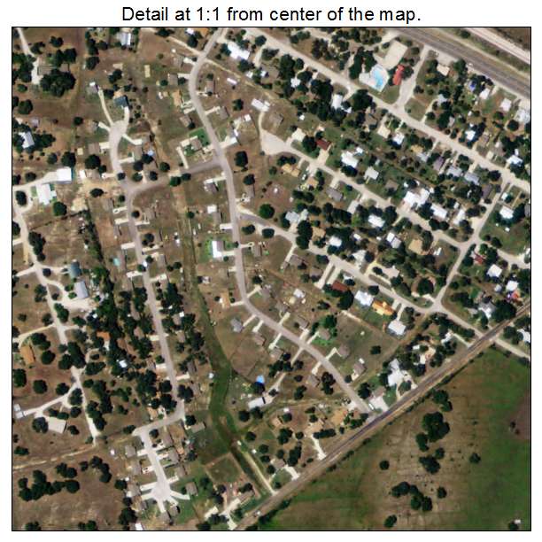 Bertram, Texas aerial imagery detail
