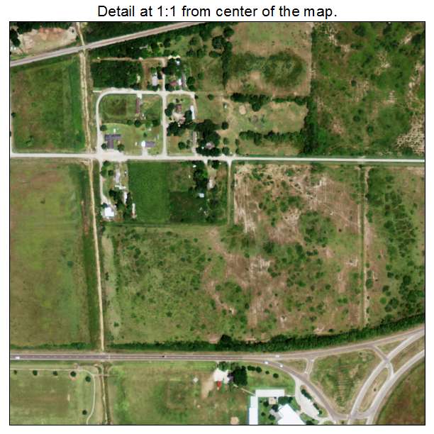 Blessing, Texas aerial imagery detail