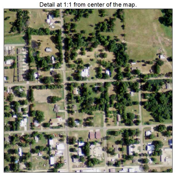 Blossom, Texas aerial imagery detail
