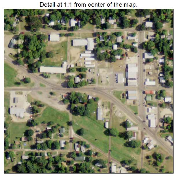 Bogata, Texas aerial imagery detail