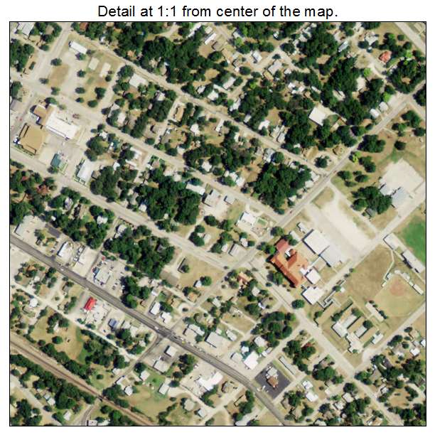 Bowie, Texas aerial imagery detail