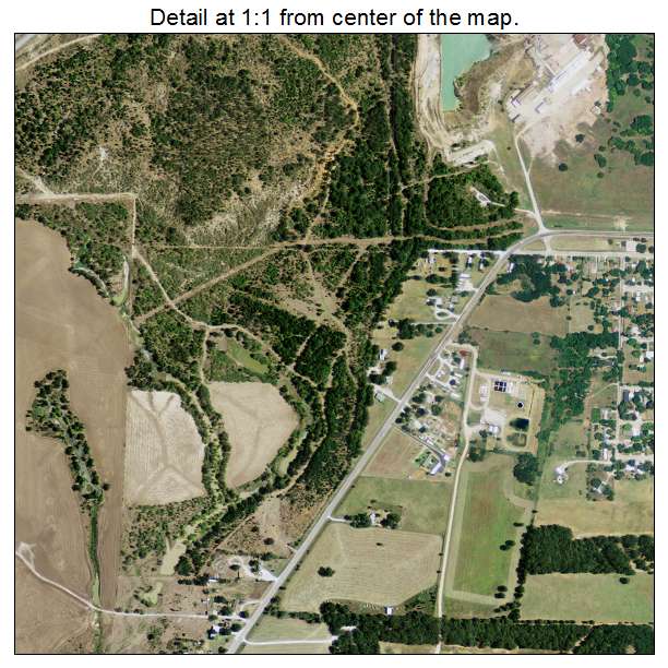 Bridgeport, Texas aerial imagery detail
