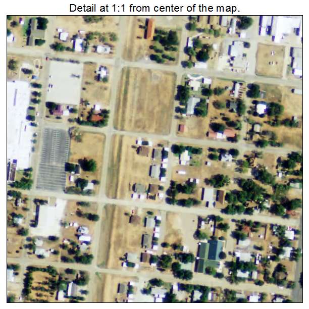 Bronte, Texas aerial imagery detail