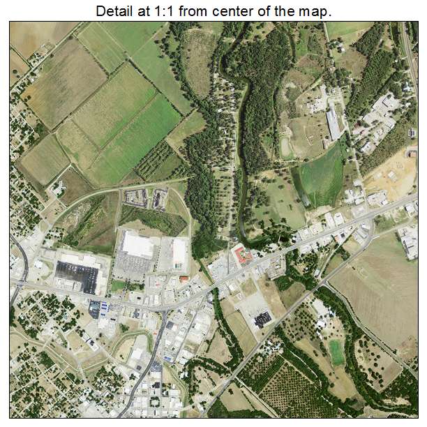 Brownwood, Texas aerial imagery detail